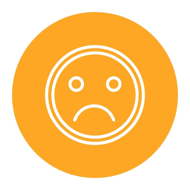 Imagen vectorial de icono de moral baja Se puede usar para Burnout
