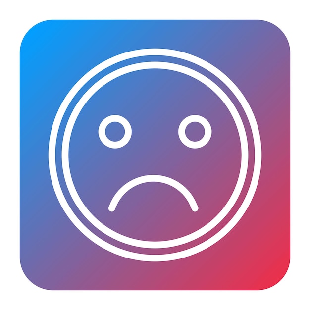 Imagen vectorial de icono de moral baja Se puede usar para Burnout