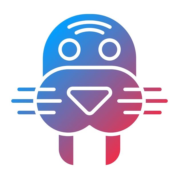 La imagen vectorial del icono de la morsa se puede usar para In The Wild