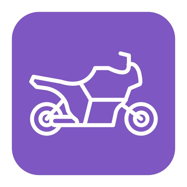 Vector imagen vectorial del icono de la motocicleta de aventura se puede usar para la aventura