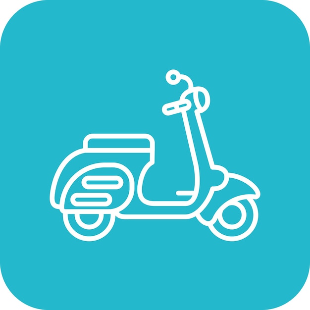Imagen vectorial de icono de motocicleta Se puede usar para catering