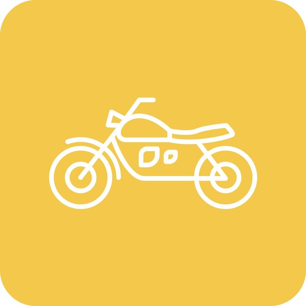 Imagen vectorial del icono de la motocicleta se puede utilizar para el transporte