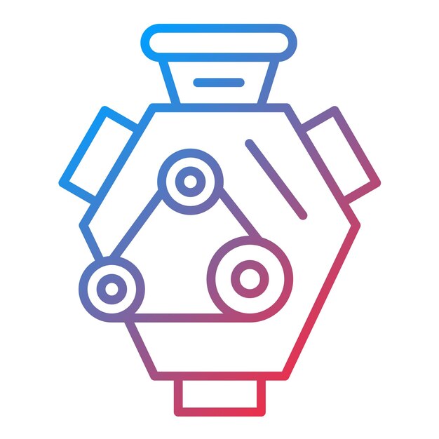 Imagen vectorial del icono del motor Se puede utilizar para la reparación de automóviles