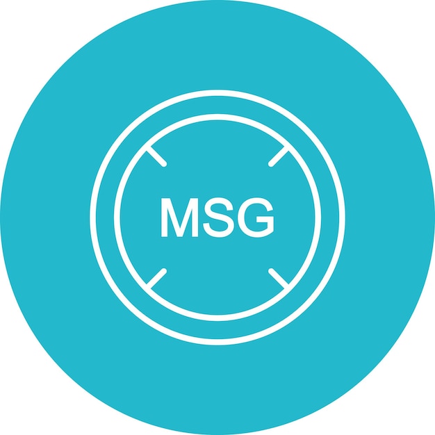 Imagen vectorial de icono de Msg Se puede usar para el mercado callejero