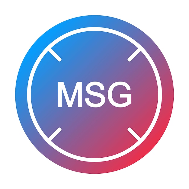 Vector imagen vectorial de icono de msg se puede usar para el mercado callejero