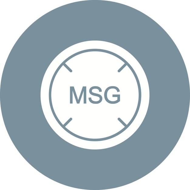 Imagen vectorial de icono de Msg Se puede usar para el mercado callejero