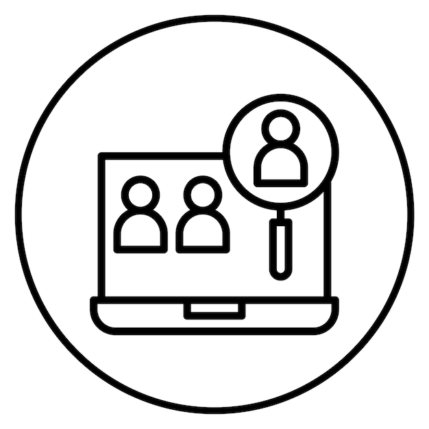 Imagen vectorial de icono de muestreo Puede utilizarse para la investigación de mercado
