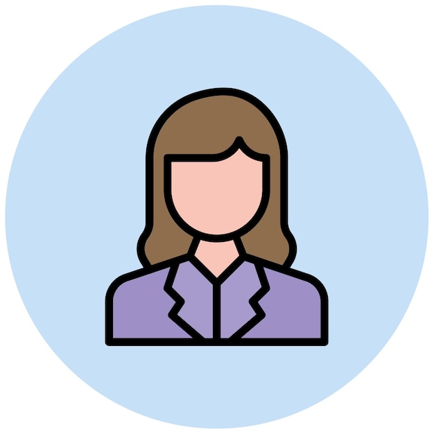 Imagen vectorial de icono de mujer adulta Se puede usar para Generation Gap