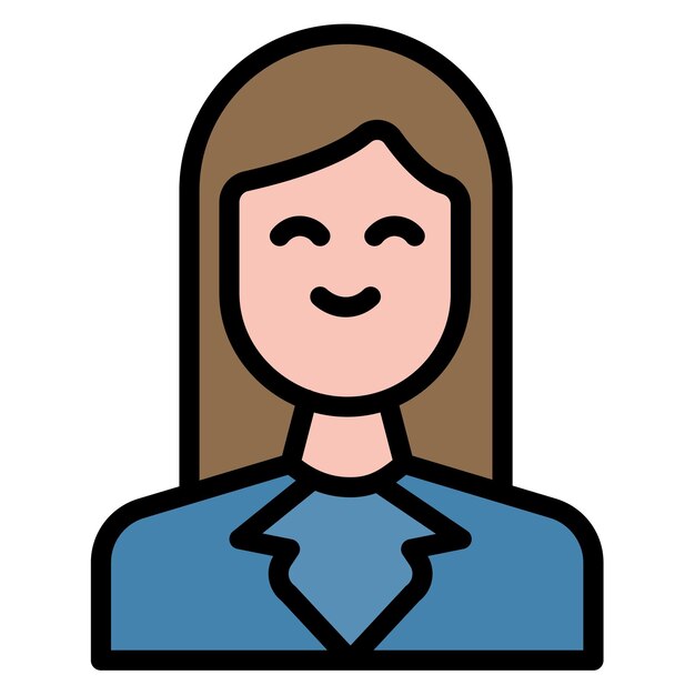 Imagen vectorial del icono de la mujer asistente Se puede usar para la investigación de delitos