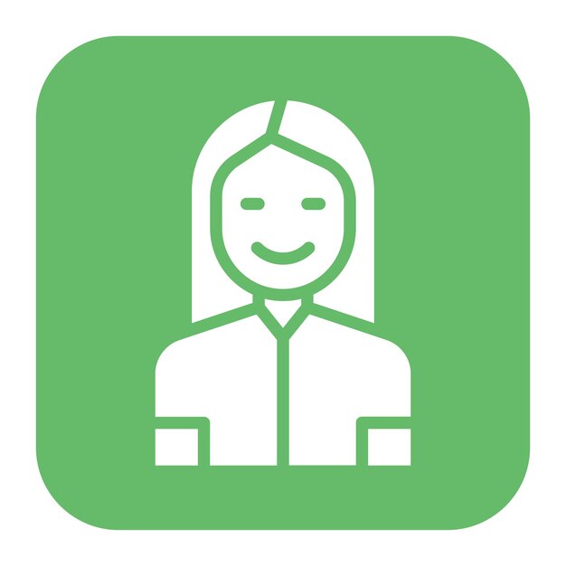Imagen vectorial de icono de mujer Se puede usar para sin techo