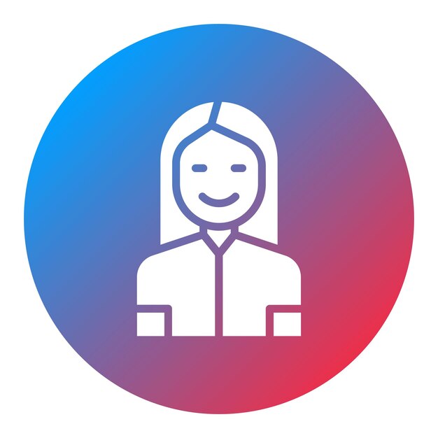 Imagen vectorial de icono de mujer Se puede usar para sin techo