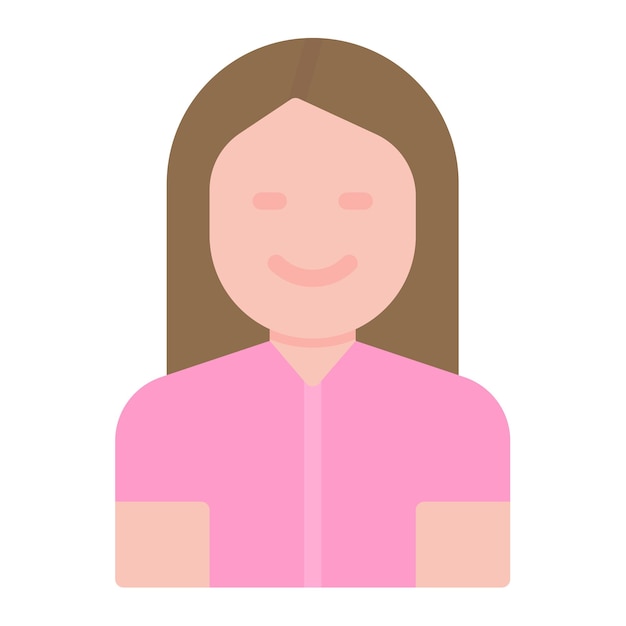 Imagen vectorial de icono de mujer Se puede usar para sin techo