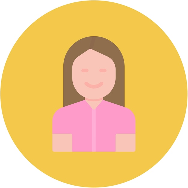 Imagen vectorial de icono de mujer Se puede usar para sin techo