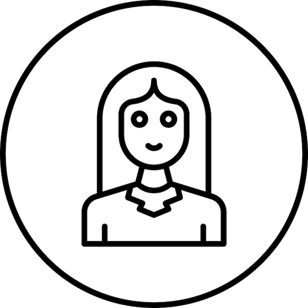 Imagen vectorial del icono de la mujer Se puede utilizar para el hogar de ancianos