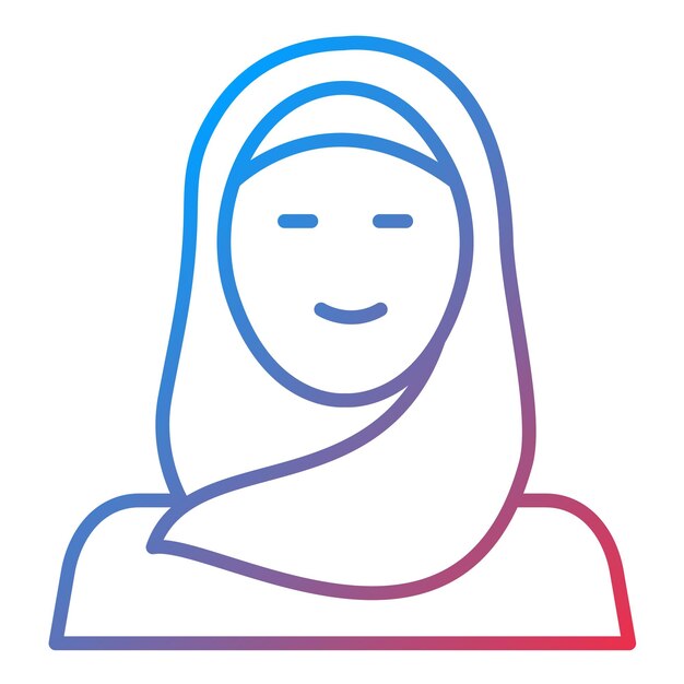 Imagen vectorial de icono de mujeres Se puede usar para Dubai