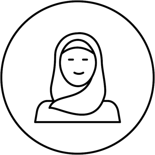 Imagen vectorial de icono de mujeres Se puede usar para Dubai