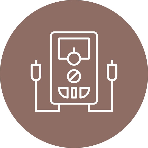 Imagen vectorial del icono del multímetro Se puede utilizar para herramientas eléctricas