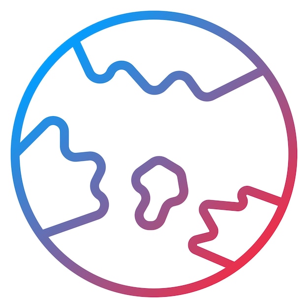 Imagen vectorial de icono del mundo Se puede utilizar para el manejo de crisis