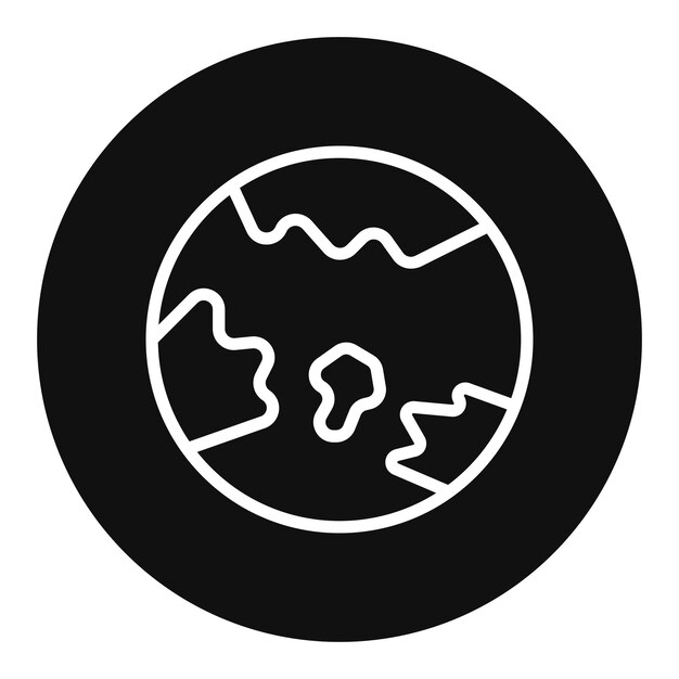Imagen vectorial de icono del mundo Se puede utilizar para el manejo de crisis