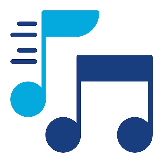 Imagen vectorial de icono de música Se puede usar para Art and Craft Supplies
