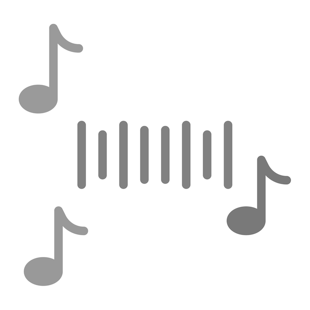 Imagen vectorial de icono de música Se puede usar para Generation Gap