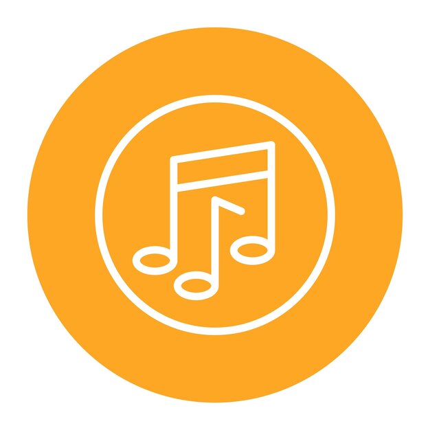 La imagen vectorial del icono de la música se puede utilizar para el instrumento
