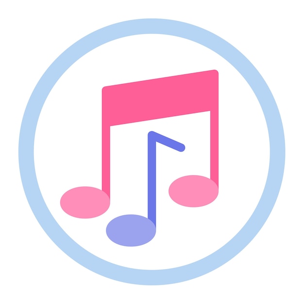 La imagen vectorial del icono de la música se puede utilizar para el instrumento