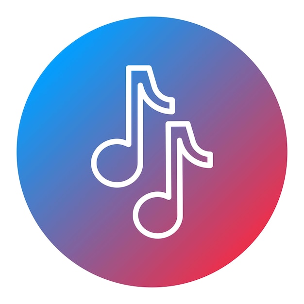 Imagen vectorial de icono musical Se puede usar para géneros de películas