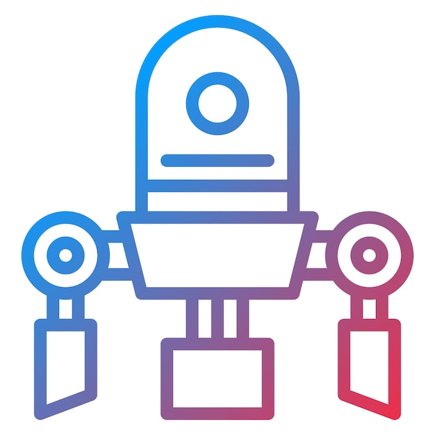 La imagen vectorial del icono del nanobot se puede usar para la ciencia ficción
