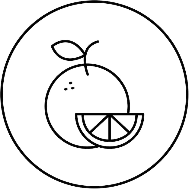 Imagen vectorial de icono naranja Se puede usar para la mañana y el desayuno