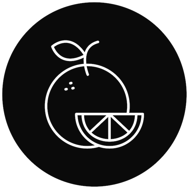 Imagen vectorial de icono naranja Se puede usar para la mañana y el desayuno