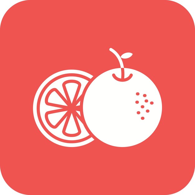 La imagen vectorial del icono naranja se puede utilizar para el otoño