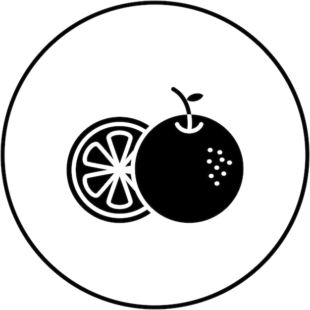 La imagen vectorial del icono naranja se puede utilizar para el otoño
