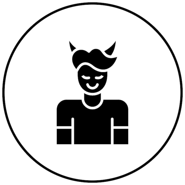 Imagen vectorial de icono de narcisismo maligno Se puede usar para el trastorno