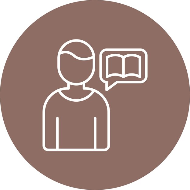 Imagen vectorial de icono de narración de historias Se puede utilizar para el marketing digital