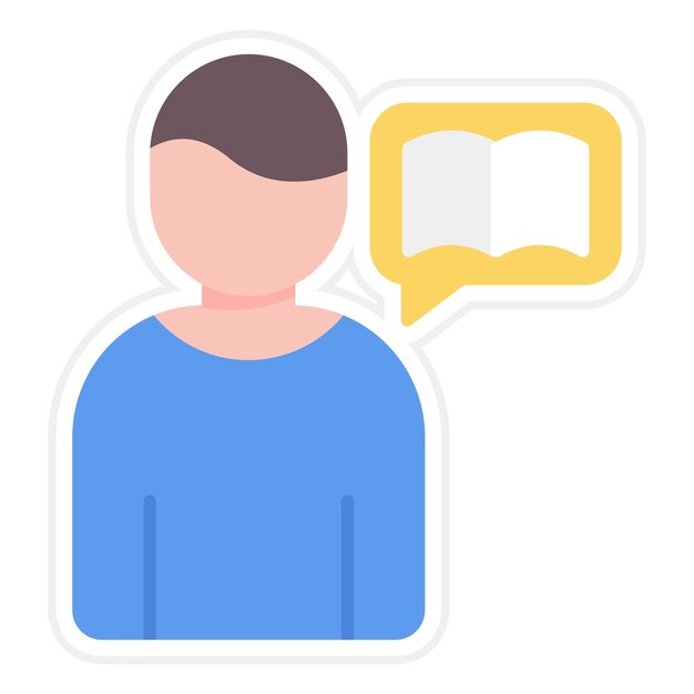 Imagen vectorial de icono de narración de historias Se puede utilizar para el marketing digital