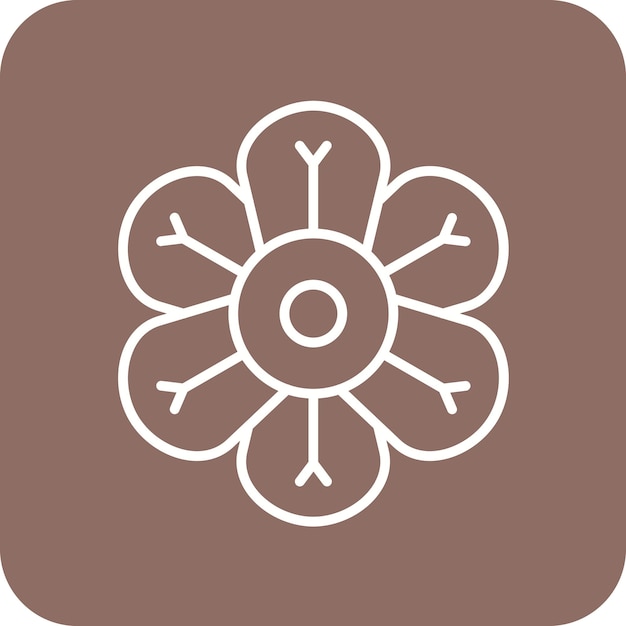 Imagen vectorial del icono de Nasturtium Se puede utilizar para las flores