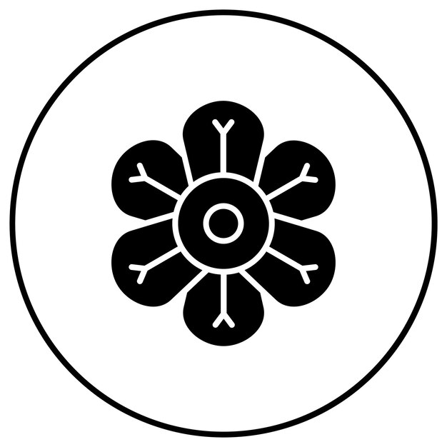 Imagen vectorial del icono de Nasturtium Se puede utilizar para las flores