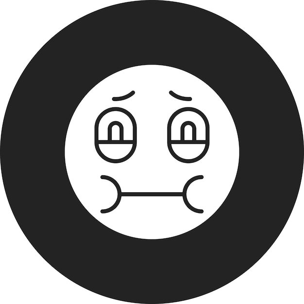 Imagen vectorial del icono de náuseas Se puede usar para el parque temático