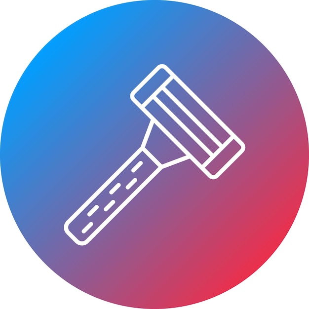 Imagen vectorial del icono de la navaja puede usarse para cosméticos