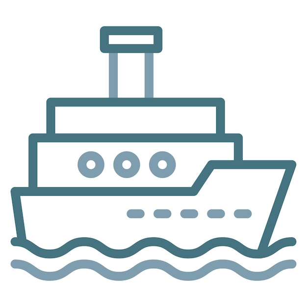 Imagen vectorial del icono de la nave real Se puede usar para el Imperio