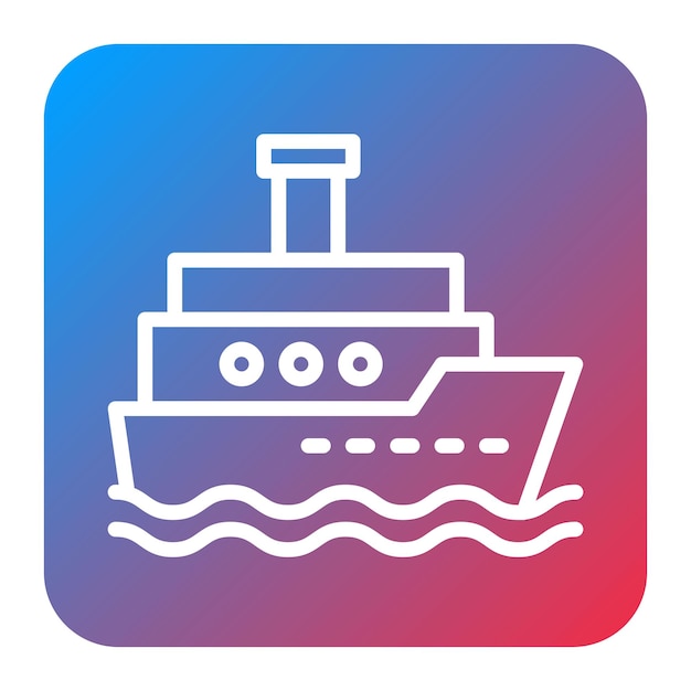 Imagen vectorial del icono de la nave real Se puede usar para el Imperio