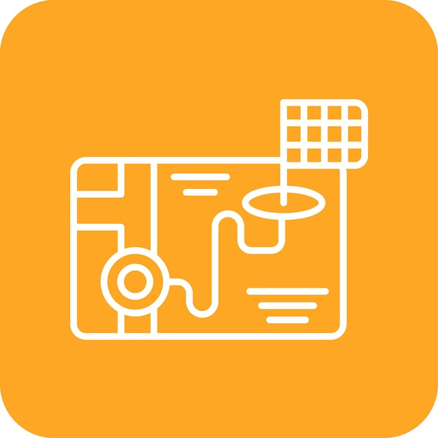 Imagen vectorial del icono de navegación de carreras Se puede usar para carreras automáticas
