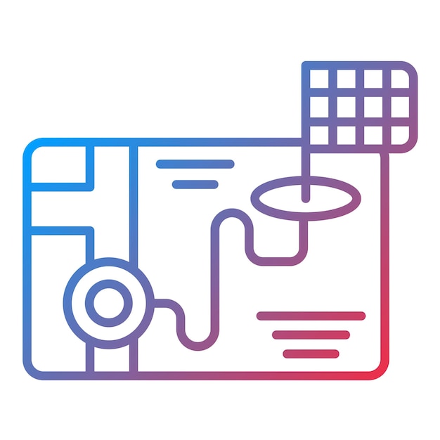 Imagen vectorial del icono de navegación de carreras Se puede usar para carreras automáticas