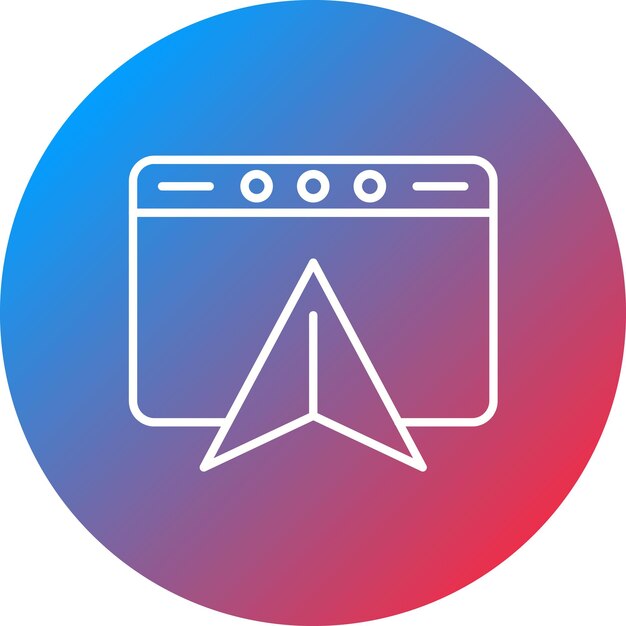 Imagen vectorial de icono de navegación Se puede usar para UX e UI
