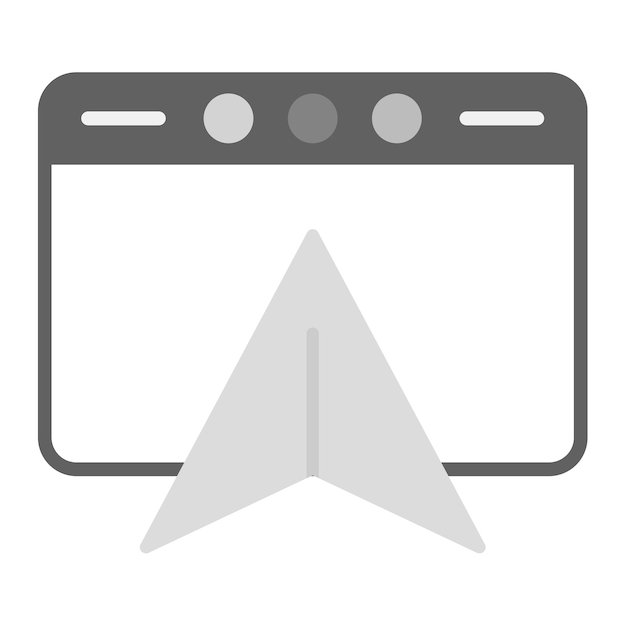 Imagen vectorial de icono de navegación Se puede usar para UX e UI