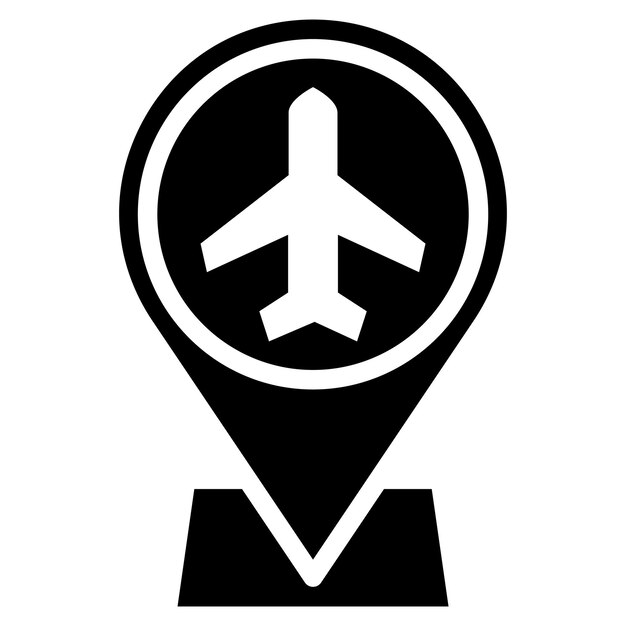 Imagen vectorial del icono de navegación Puede utilizarse para el avión