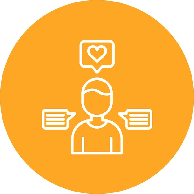 Imagen vectorial de icono de necesidad Se puede utilizar para el marketing de influencers