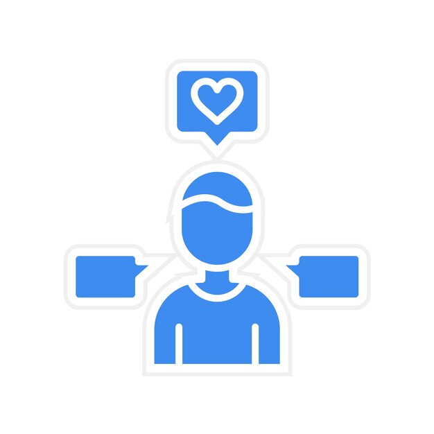 Imagen vectorial de icono de necesidad Se puede utilizar para el marketing de influencers