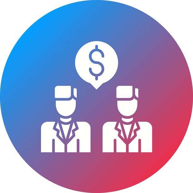 Imagen vectorial del icono de la negociación de la oferta Se puede utilizar para la agencia de reclutamiento